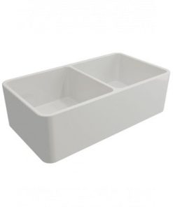 Turner Hastings Novi 85 x 46 Fine Fireclay Gloss White Butler Sink