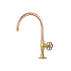 Eden Pillar Tap with Brass Handle