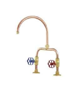 Eden Hob Mounted Sink Set with Brass Handles