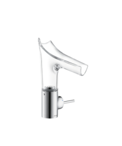 Starck V Basin Mixer with Glass Spout