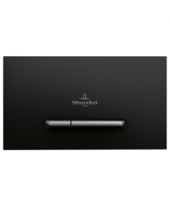 Viconnect E300 Flush Plate Black with Satin Buttons