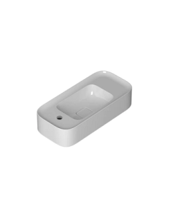 Cameo Wall Basin in Gloss White