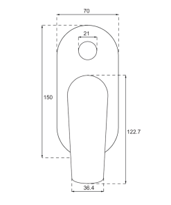 Alternative view of Stratos Diverter Mixer Chrome