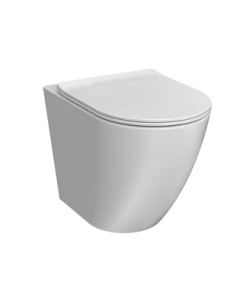 Ellisse Mk II Wall Faced Pan Rimless (including Soft Close Seat)