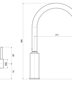 Alternative view of Vita Pure Kitchen Mixer