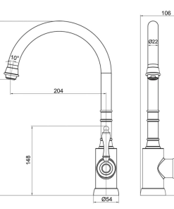 Alternative view of Avia 2.0 Kitchen Mixer