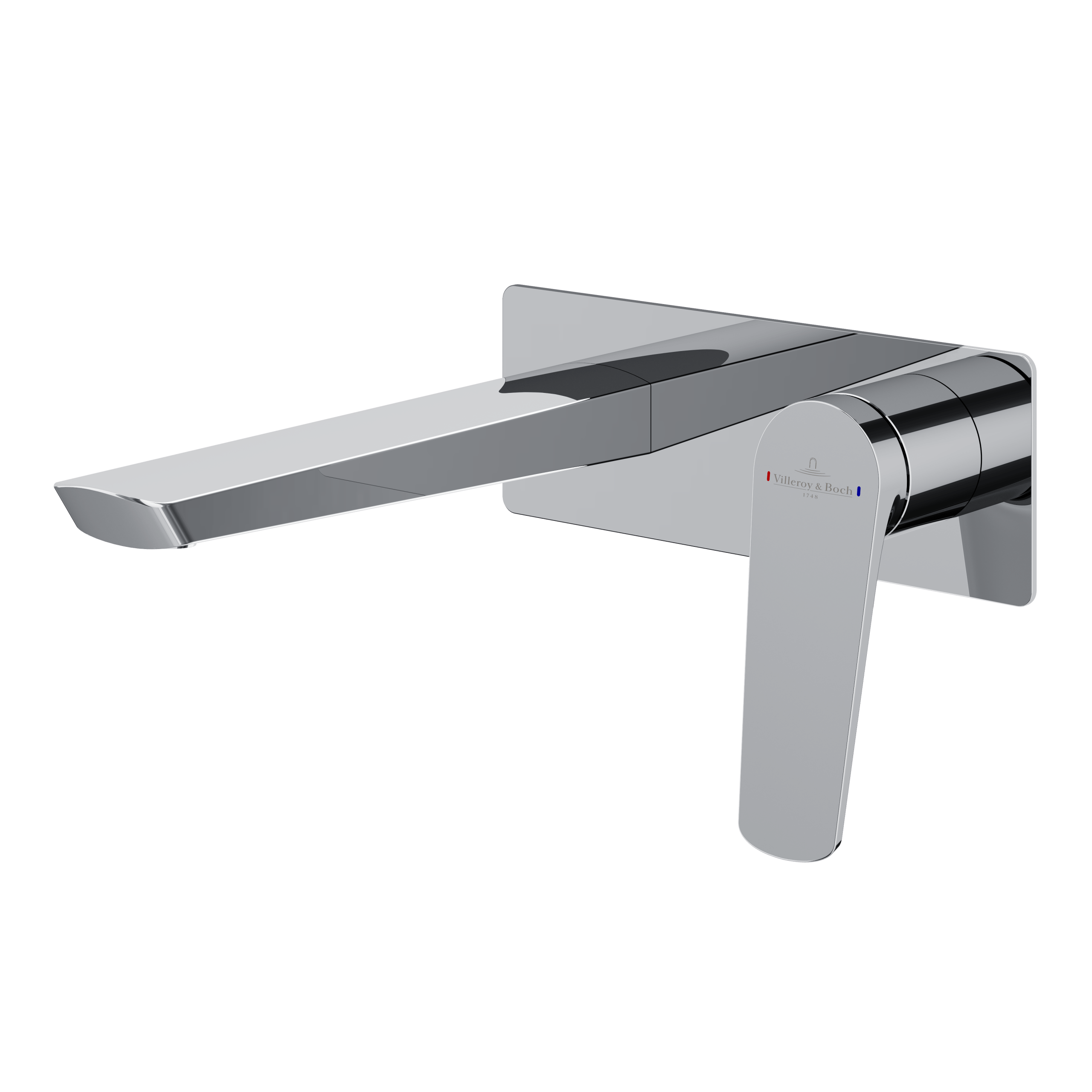 Stratos Rectangular Wall Mounted Basin Mixer