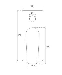 Alternative view of Stratos Rectangular Diverter Mixer
