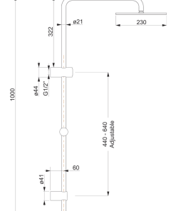 Alternative view of Architectura Style Shower System