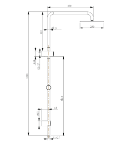 Alternative view of Embrace Pure 250 Shower System