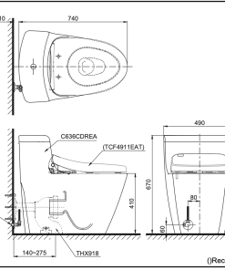 Alternative view of One Piece Toilet