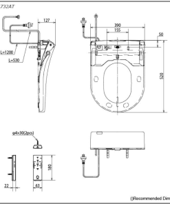 Alternative view of Washlet S7 (D-Shape)