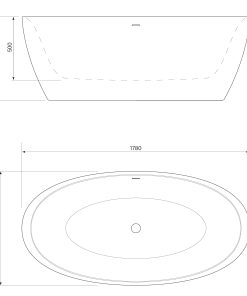 Alternative view of Silstone Calais Bath