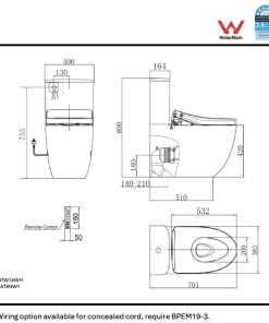 Alternative view of B&H ELONGATED BTW SUITE + WASHLET S7