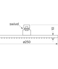 Alternative view of Pegasi Shower Head 250