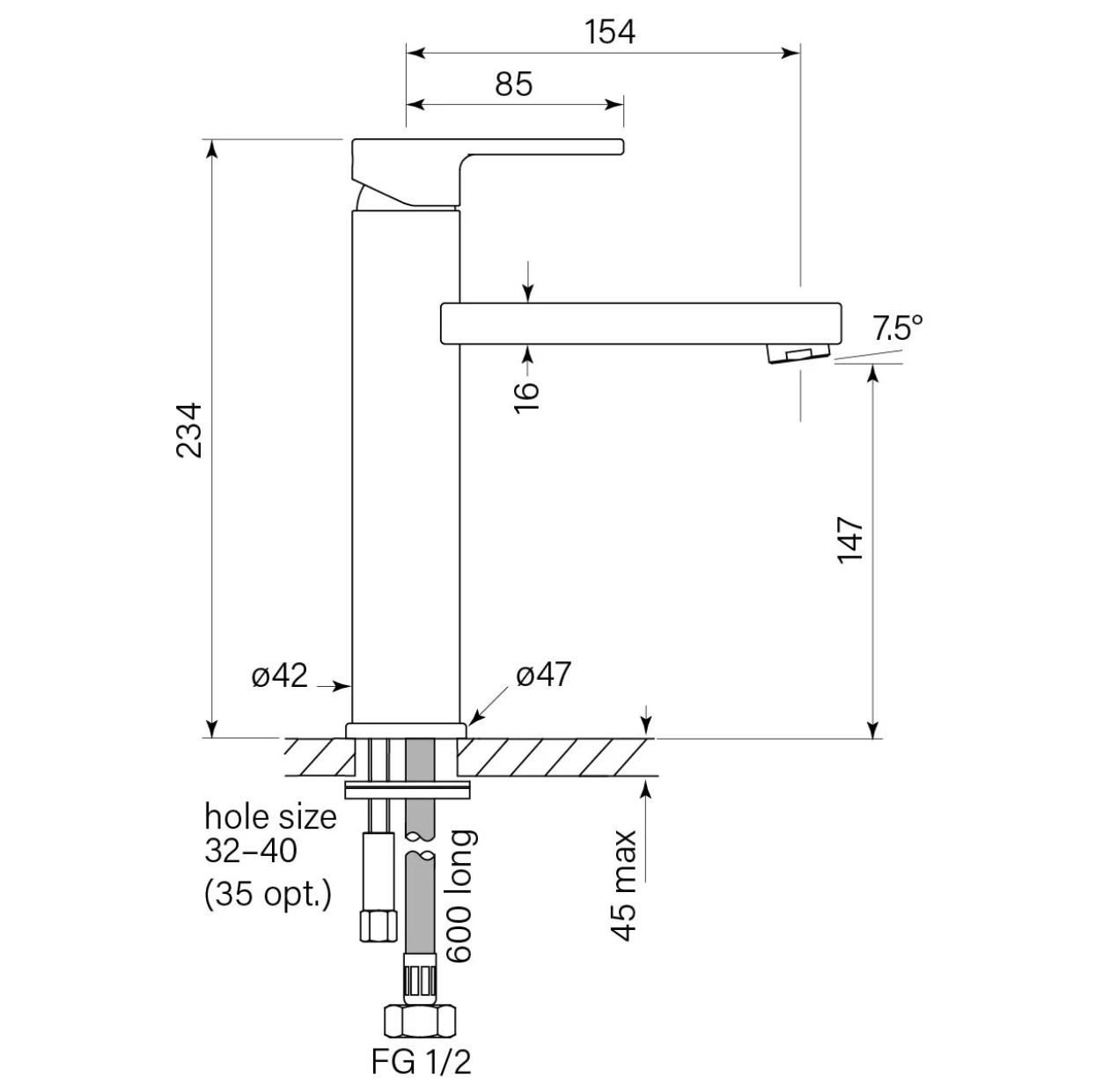 Zeos Basin Mixer, Mid 147h - Image 2