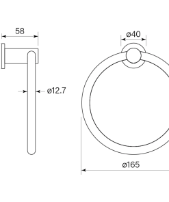 Alternative view of Pegasi Towel Ring