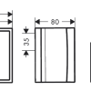AX Universal Rectangular Shaving Mirror - Image 2