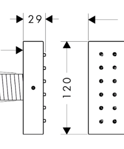 Alternative view of AX Showersolutions Shower module 120/120 for concealed installation square