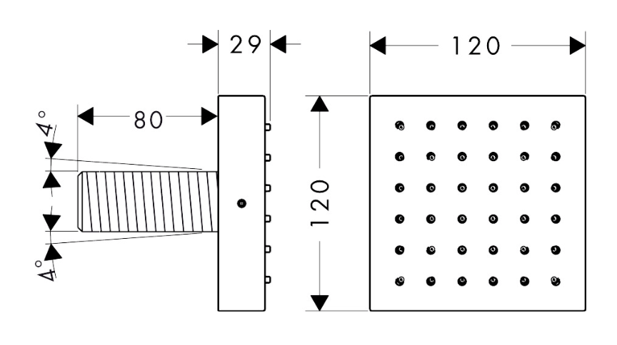 AX Showersolutions Shower module 120/120 for concealed installation square - Image 2