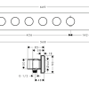 AX Showersolutions Thermostatic module Select 670/90 for concealed installation for 5 functions - Image 2