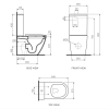 Ellisse II Wall Faced Suite Rimless (including Moda Soft Close Seat) - Image 2