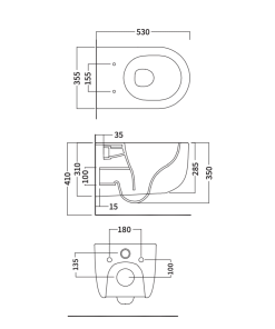 Alternative view of Futura Wall Hung Pan