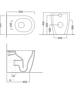 Alternative view of Futura Wall Faced Pan