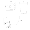 Hyde Rimless Wall Faced Pan - Image 2