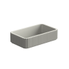 Meek Doric Rectangular Basin in Mid-Grey Concrete
